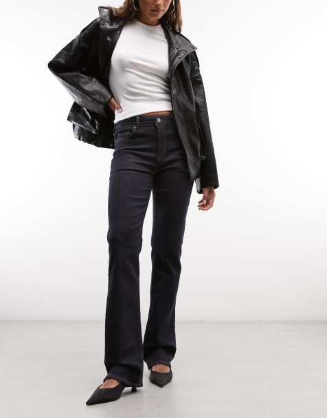 AllSaints Haldan jean bootcut slim en denim bleu délavé foncé - view 1