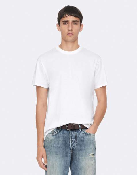 AllSaints Hale Kurzarmshirt mit Rundhalsausschnitt in Optikweiß - view 1