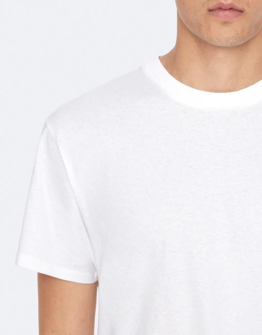 AllSaints Hale Kurzarmshirt mit Rundhalsausschnitt in Optikweiß, 5 von 6