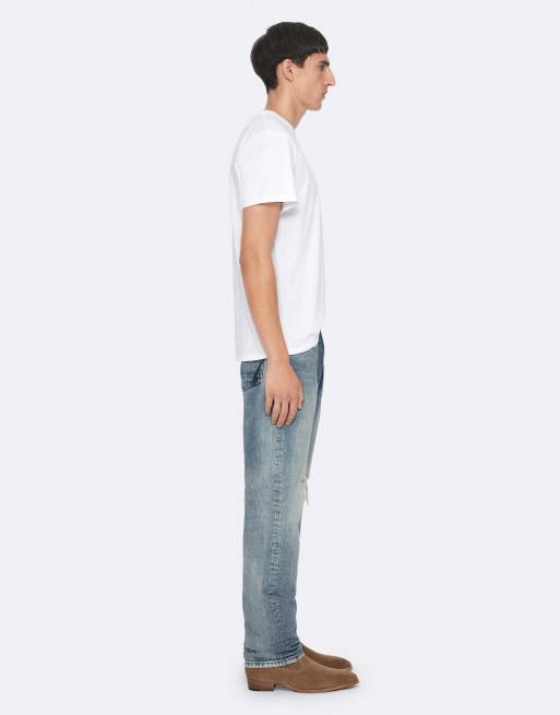 AllSaints Hale Kurzarmshirt mit Rundhalsausschnitt in Optikweiß, 6 von 6
