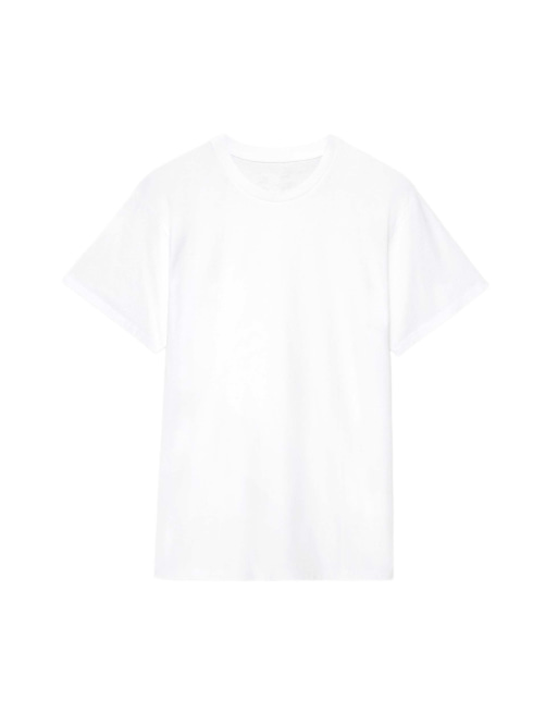 AllSaints Hale t-shirt à manches courtes col rond en blanc optique, 2 de 6