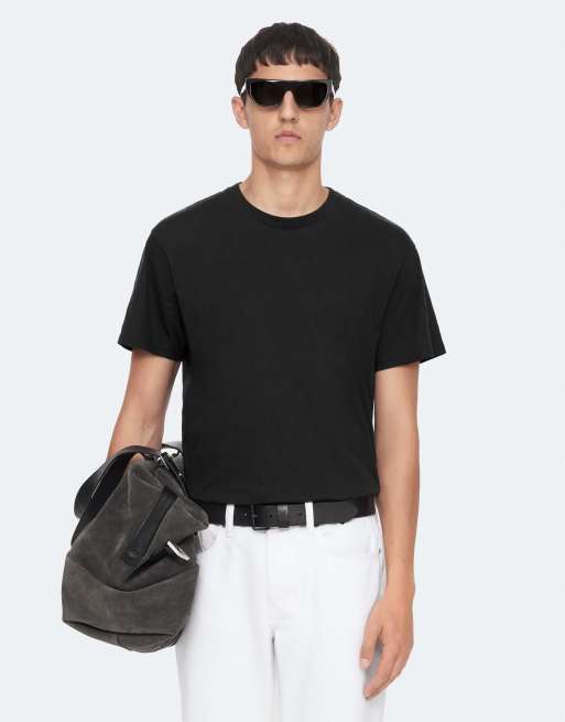 AllSaints Hale t-shirt à manches courtes col rond noir délavé, 4 de 6