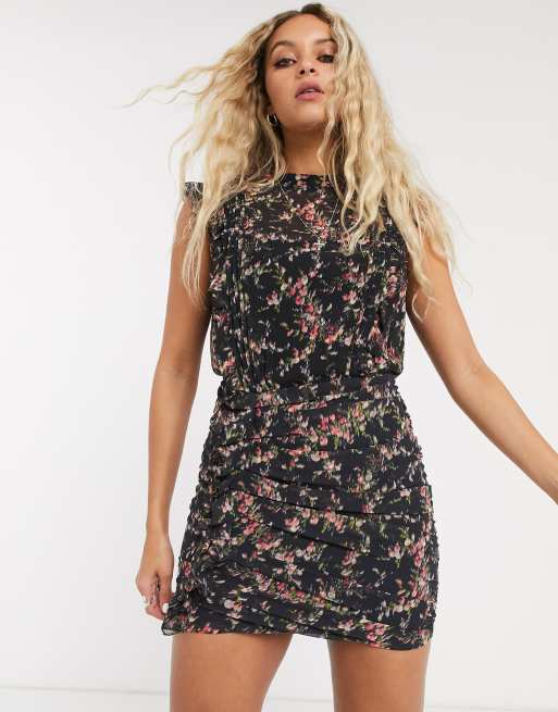 All saints outlet floral dress