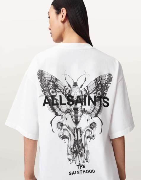 AllSaints – Halis Amelie – T-Shirt in optischem Weiß - view 1