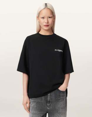 AllSaints - Halis Amelie - T-Shirt in Schwarz