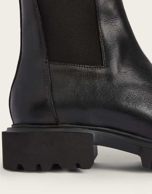 AllSaints Hallie Lederstiefel in Schwarz, 4 von 4