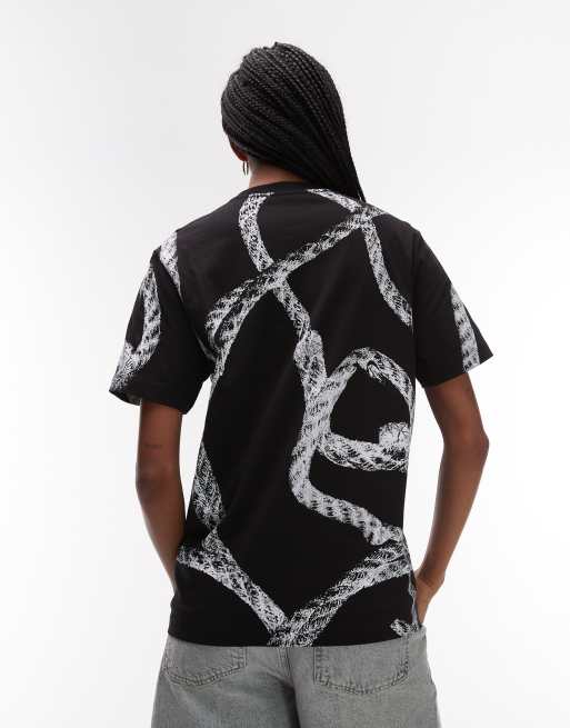 AllSaints - Halyard - Boyfriend T-shirt in zwart, 2 van 4