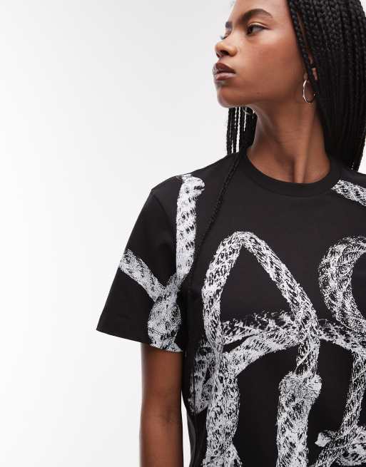 AllSaints - Halyard - Boyfriend T-shirt in zwart, 4 van 4