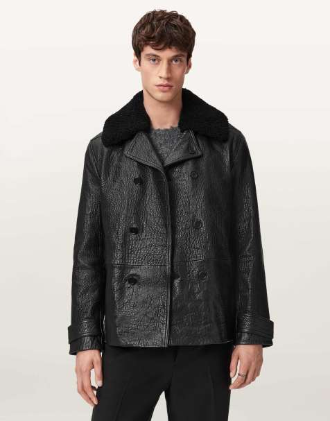 AllSaints – Hamlet – Mantel in Schwarz - view 1