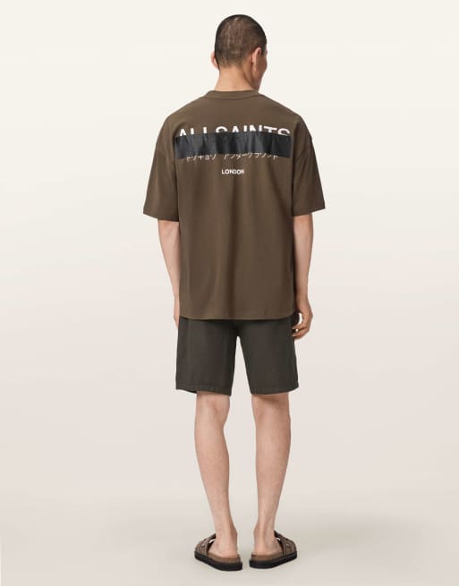 AllSaints Hanbury kurze Hose in gealtertem Braun, 3 von 6