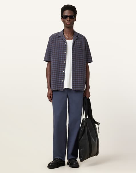 AllSaints - Hanbury - Pantalon - Bleu odyssée - view 1