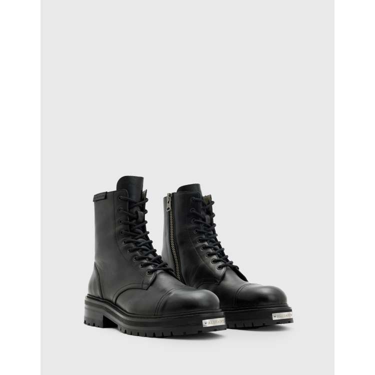 AllSaints Hank boots in black | ASOS