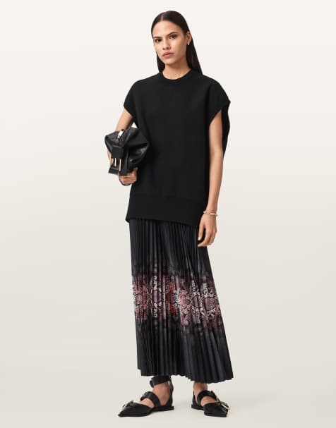 AllSaints – Harley Ophis – Kleid in Schwarz - view 1