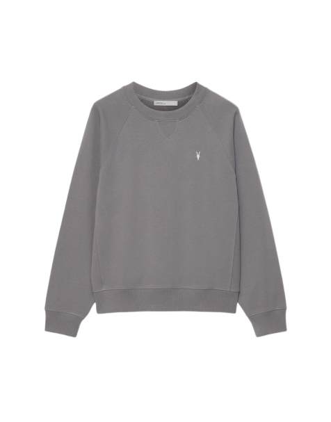 AllSaints Harlow crew en gris delfín - view 1