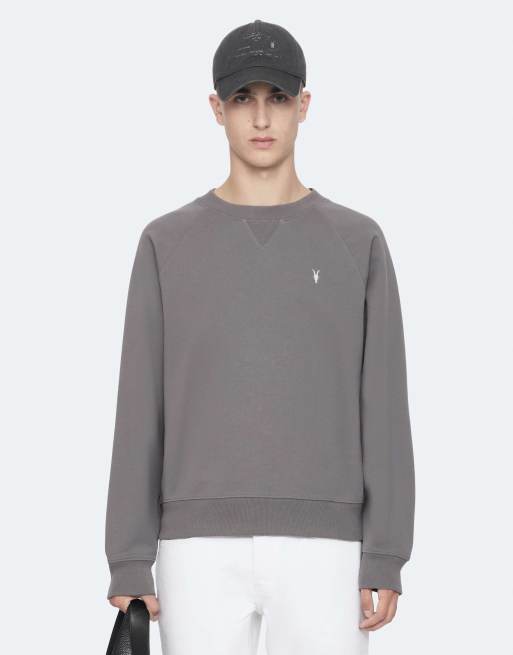 AllSaints Harlow crew en gris delfín, 5 de 7