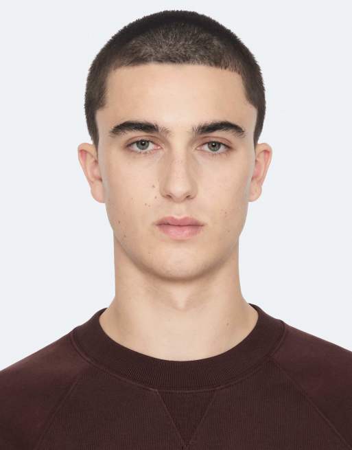 AllSaints - Harlow - Sudadera rojo guinda con cuello redondo, 4 de 6