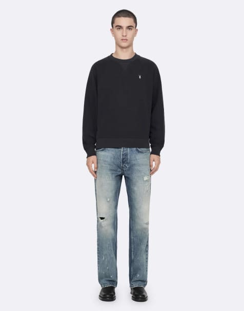 AllSaints Harlow Sweatshirt in verwaschenem Schwarz - view 1