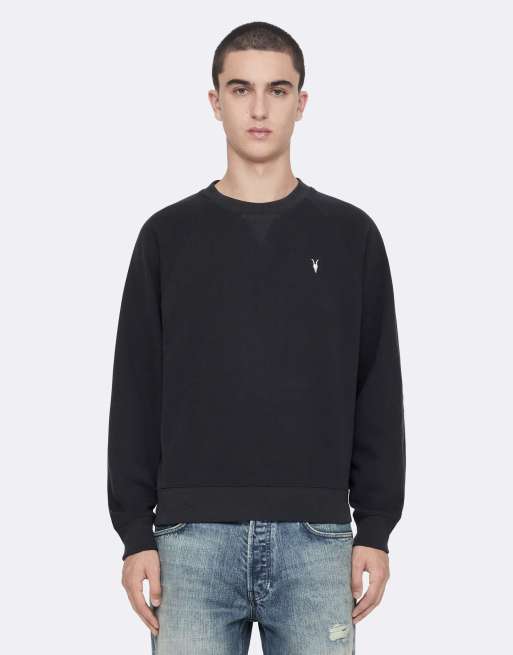 AllSaints Harlow Sweatshirt in verwaschenem Schwarz, 4 von 6