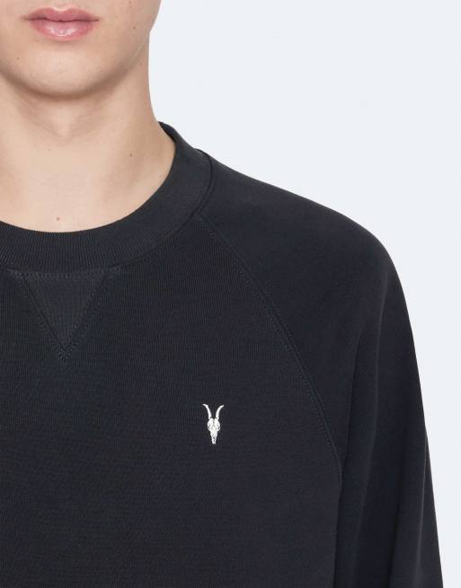 AllSaints Harlow Sweatshirt in verwaschenem Schwarz, 5 von 6