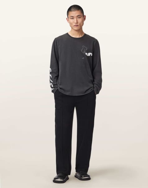 AllSaints - Harris - Pantalon de jogging à carreaux - Noir - view 1