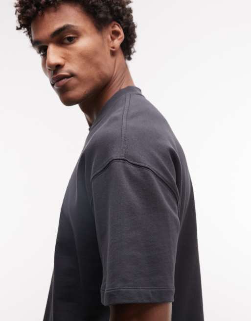 AllSaints – Haven – Bleksvart t-shirt med liten, broderad logga framtill, 5 av 5