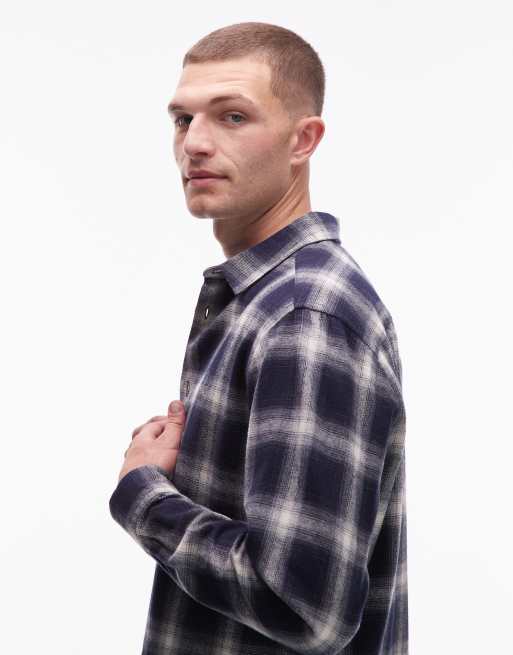 AllSaints – Haven – Langärmliges Karohemd in Schwarz, 4 von 5