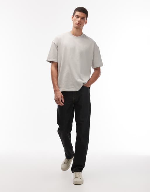 AllSaints Haven small logo t-shirt in grey, 2 of 5