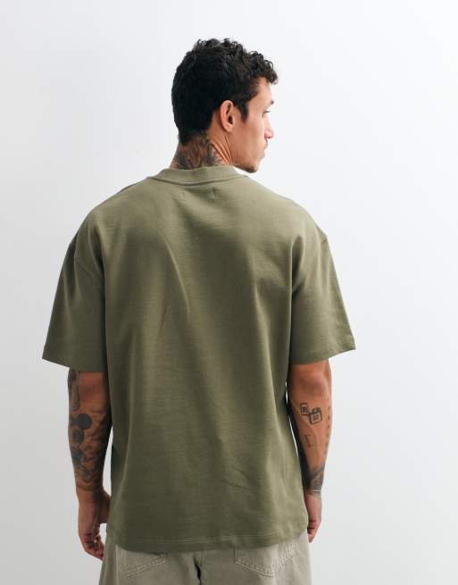 AllSaints Haven T-shirt con logo grafico a maniche corte in verde scuro, 2 di 5