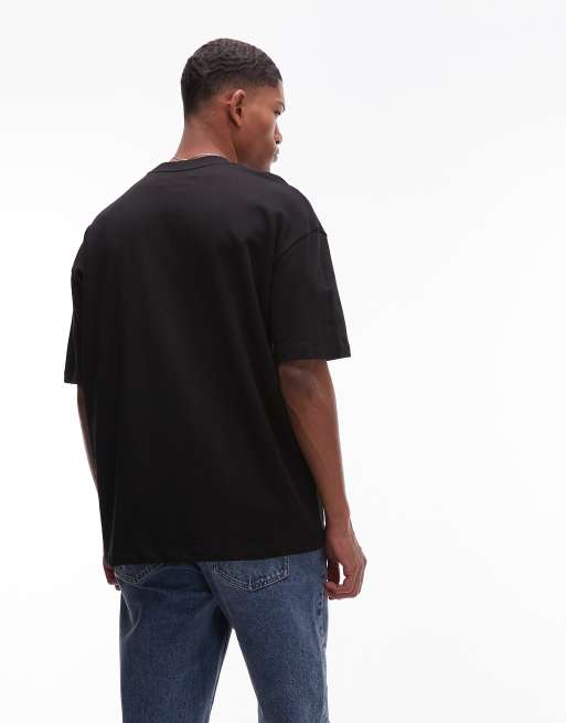 Allsaints haven t-shirt in jet black, 3 of 4