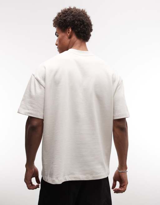 AllSaints – Haven – Vit t-shirt med liten broderad logga på bröstet, 5 av 5