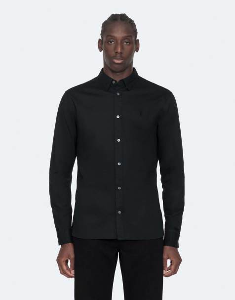 AllSaints - Hawthorne - Chemise à manches longues - Noir - view 1
