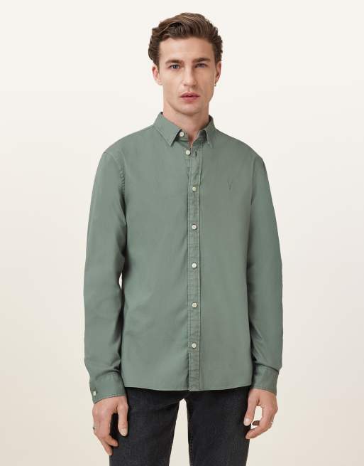 AllSaints - Hawthorne - Chemise à manches longues - Vert