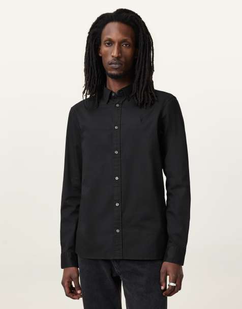 AllSaints - Hawthorne LS - Overhemd in zwart - view 1