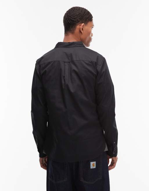 AllSaints - Hawthorne - Overhemd met lange mouwen en logo in zwart, 3 van 5
