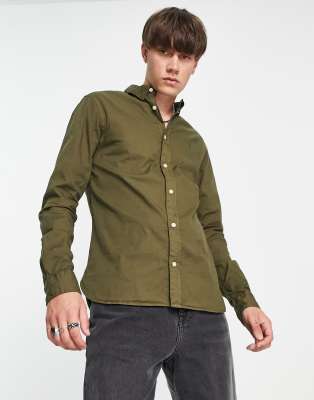 all saints hawthorne stretch fit shirt