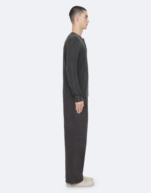 AllSaints Haydon schmale Chino in Anthrazitschwarz, 6 von 6