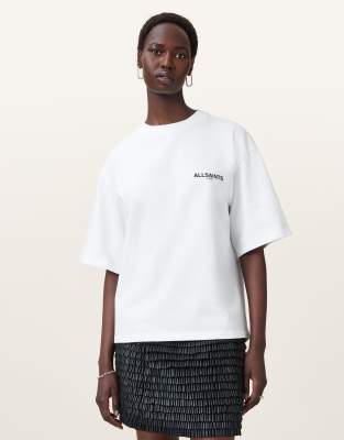 AllSaints - Heaps Amelie - T-Shirt in optischem Weiß