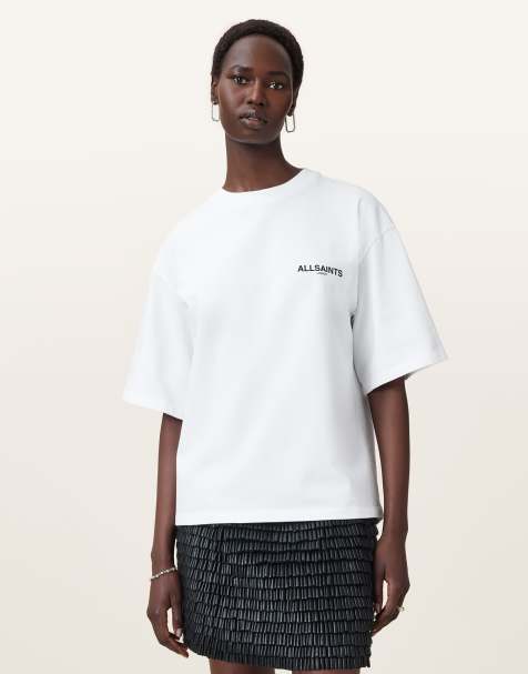 AllSaints – Heaps Amelie – T-Shirt in optischem Weiß - view 1