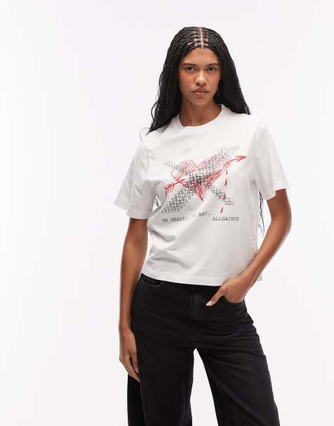 AllSaints - Heartache Lisa - T-shirt - Blanc - view 1