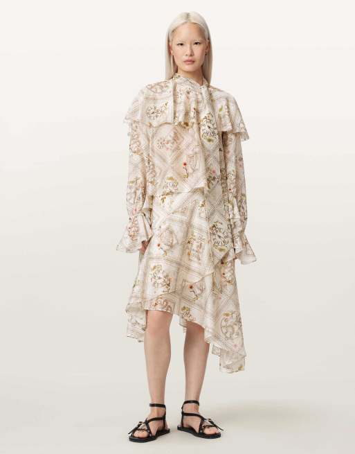AllSaints - Heba - Top blanco hueso caramelo, 3 de 6