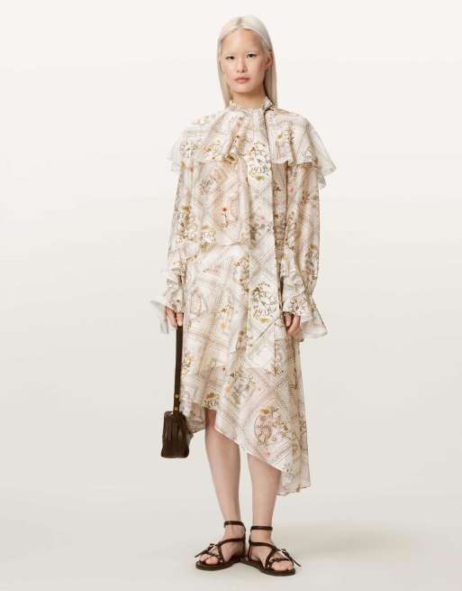 AllSaints - Heba - Top in gebroken wit, 4 van 6