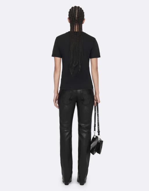 AllSaints Hela t-shirt manches courtes en noir délavé, 4 de 7