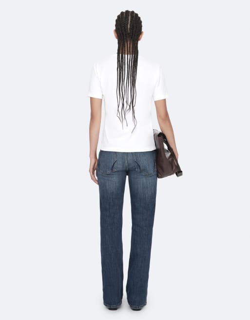 AllSaints Hela T-shirt met korte mouwen in optisch wit, 4 van 7