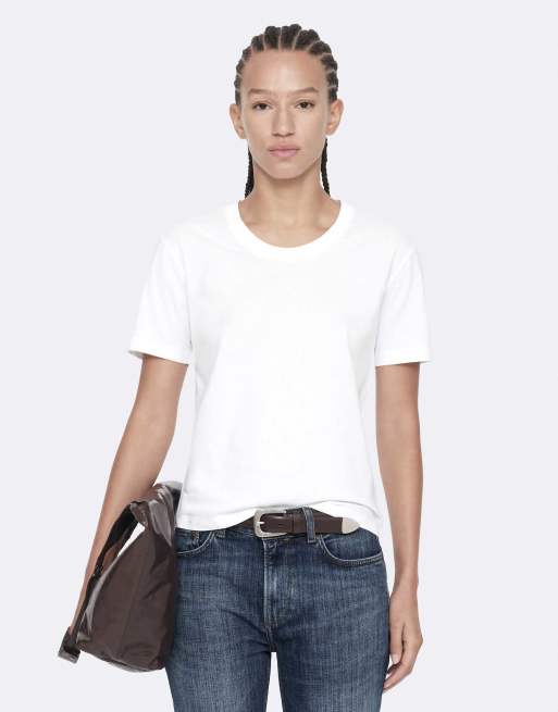 AllSaints Hela T-Shirt mit kurzen Ärmeln in Optikweiß, 4 von 6