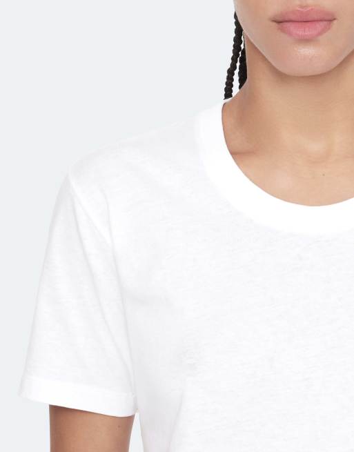 AllSaints Hela T-Shirt mit kurzen Ärmeln in Optikweiß, 5 von 6