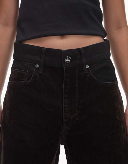 AllSaints - helena - Jeans con fondo ampio marrone floccato, 4 di 5