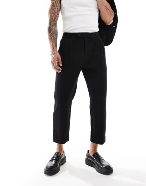 AllSaints Helm suit straight leg trouser co-ord in black - view 1