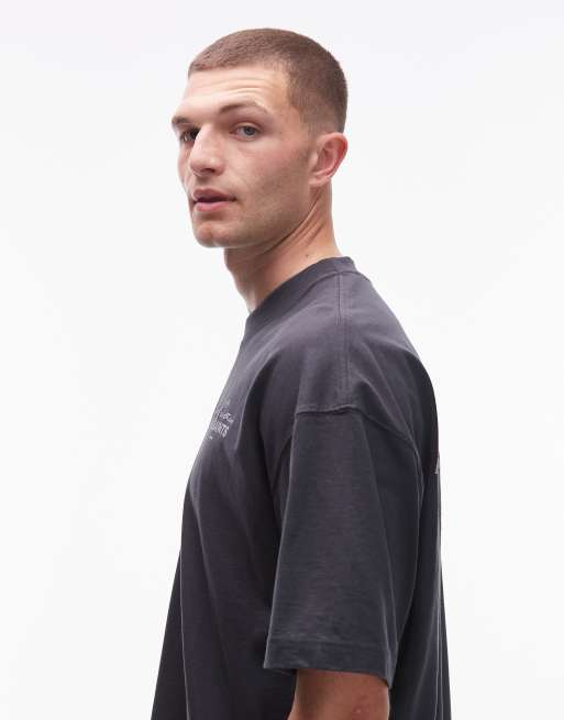 Allsaints herald t-shirt in washed black