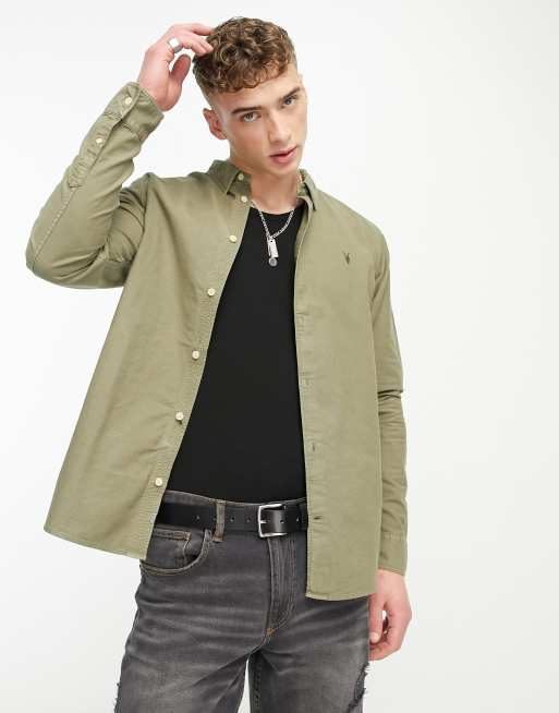 AllSaints Hermosa shirt in green