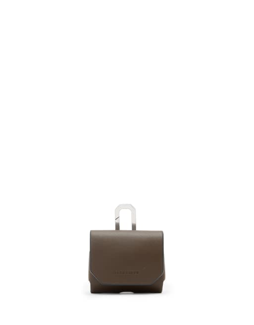 AllSaints – Hex – Airpod-Hülle in Fango-Braun
